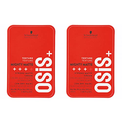 Schwarzkopf Professional - OSIS+ Lot de 2 Mighty Matte 100 ml Crème Matifiante Ultra Forte