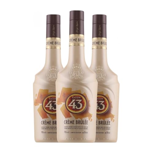 Crema de Licor Licor 43 Créme Brûlée 70 cl (Caja de 3 Botellas de 70 cl)