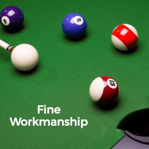 Billiard Tablecloth, 8 Ft Billiard Pool Felt Cloth With 6 Cloth Strips, For 8 Foot Indoor Billiard Pool Table（Green） #TOP3