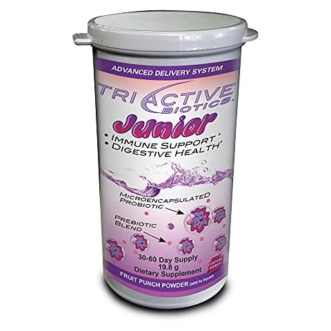 Essential Source TriActive Biotics™ Junior for Kids – Powder - Probiotics, Prebiotic Blend with 6 Billion CFU - Digestive Enzymes Supplement for Kids - Helps Support Gut Health, Immune Defense Cover