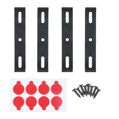 Soporte de matrícula invisible sin marco, 4 Piezas, sin marco, Legal & Universal, Invisible y Resistente a la Intemperie Porta Matricula Coche para Todos los Vehículos y Modelos, negro