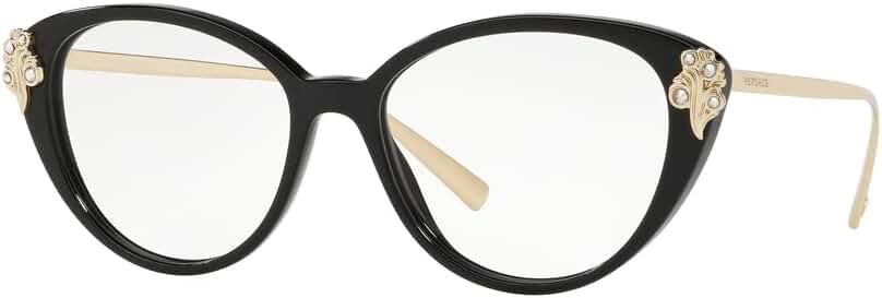 Versace VE3262B Eyeglass Frames GB1-54 - Black VE3262B-GB1
