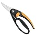 Produktbild Fiskars Allzweckschere, Länge: 22 cm, Rostfreie Stahl-Klinge/Glasfaserverstärkte Kunststoff-Griffe, Schwarz/Orange, Elegance, P45, 1001533, 21.8 x 7.6 x 2.3 cm