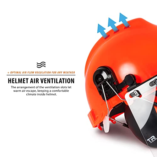 Tr Industrial Forestry Safety Helmet And Hearing Protection System (Orange) #TOP4