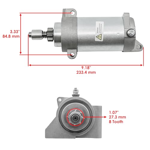 Caltric Starter Compatible with Ski-Doo Snowmobile 515176133 515175843 515176003 515175562 miniatura 2