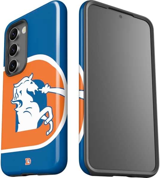 Skinit Pro Phone Case Compatible with Galaxy S23 Plus - Officially Licensed NFL Denver Broncos Retro Logo Design