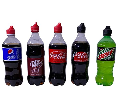 Soda Spouts Multi Pack Travel Lights Turn Bottle into Sippy Cup (Red & Blue)