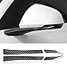 Autocollant en fibre de carbone compatible avec les accessoires Ford Mustang GT 2015 2016 2017 2018 2019 2020 (bande miroir).