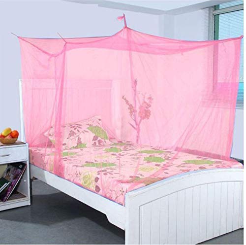 NSE Stylish Polyster Mosquito Net for 4 x 6 Bed/Bed Mosquito net Avoid Annoying Insect Mosquito Net Pest Control Comfortable for Family, 100% AIR Flow (Random Color)-image-10