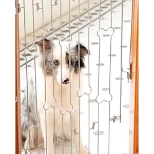 Portable-Foldable-Pet-Gate-for-Front-Doors-Durable-Retractable-Dog-Fence-with-Easy-Setup-for-Puppy-Training-Enhancing-Home-Safety-and-Security-with-Bone-Style-Design-Silver - Cucciolini Doodles   Portable-Foldable-Pet-Gate-for-Front-Doors-Durable-Retractable-Dog-Fence-with-Easy-Setup-for-Puppy-Training-Enhancing-Home-Safety-and-Security-with-Bone-Style-Design-Silver