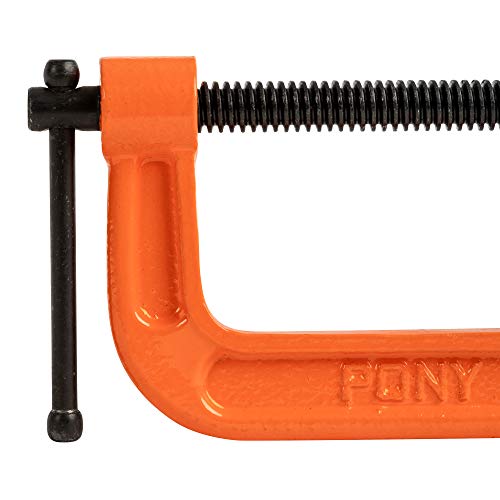 Image of Pony Jorgensen 2630 3-Inch C-Clamp, Orange (Pack of 10)