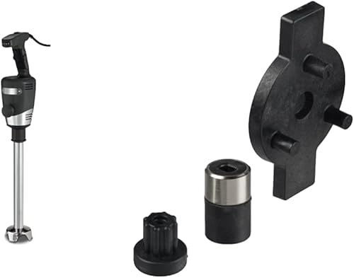 Waring Commercial Big Stix - Batidora de mano de inmersión resistente de 14 pulgadas, 120 V, 5-15P WSB55 y Waring Commercial CAC104 Big Stix Kit de