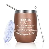 Huaceary Cadeau Saint Valentin Fille Mug Isotherme Idee Cadeau Ado Fille Adolescente Cadeaux Filles Jeune Original Amour Cadeaux Communion Filles Bapteme Paques Anniversaire Tasse Isotherme pour Cafe