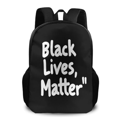 Lightweight Black Lives Matter Flag Backpack for Unisex, Backpacks with Double Zippered, Bookbag for College Accessories