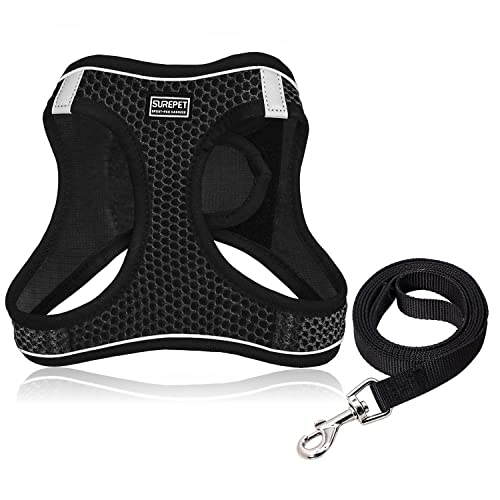 Medium Small Dog Harness and Cat Harness Leash Set No-Pull Step in Puppy Cat Dog Harnesses All Weather Mesh Step in Vest… - Image 3
