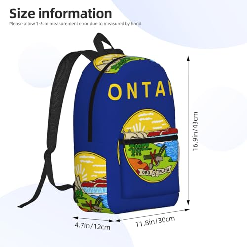 Mochila universitaria ligera negra EdWal con bolsillo funcional 4