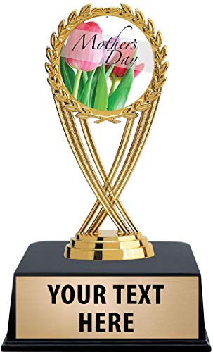 Crown Awards Mothers Day Trophies with Custom Engraving, 6" Personalized Mothers Day Trophy