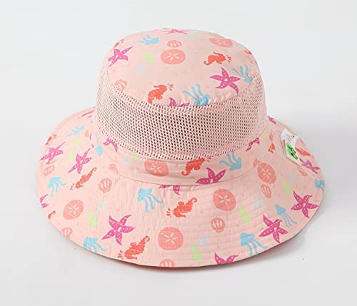 Image of Home Prefer UPF50+ Wide Brim Sun Hat Boys Girls Sun Protection Hat Zoo Beach Swim Safari Bucket Hat for Baby Toddler Kid