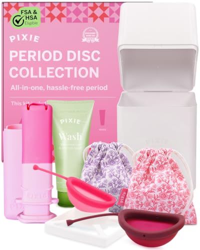Pixie Menstrual Disc Collection - 2 Reusable Period Discs with