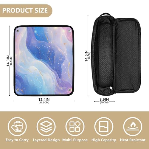 Bolso de viaje resistente al calor para herramientas de cabello miniatura 4