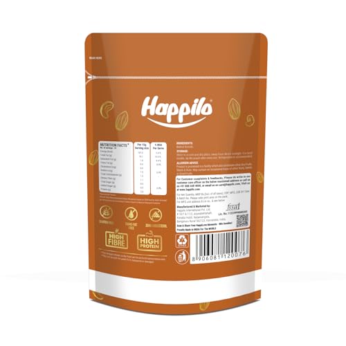 Image of Happilo Pure Californian Raw Walnut Kernels 200g (Pack of 2) | Akhrot Giri | Dry Fruits, Healthy Snacks | Walnuts without Shell | Natural Walnut Kernels | Rich in Protein, Iron & Antioxidants