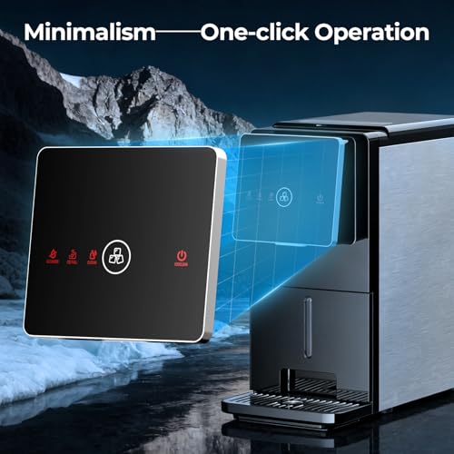 Image of Antarctic Star Countertop Nugget Ice Maker, Self-Cleaning Portable Ice Machine, 33 lb /24H, 1.8L Water Tank, 1.5 lb Ice Storage, Touch Screen & Auto Ice Drop, for Home /Office /Kitchen