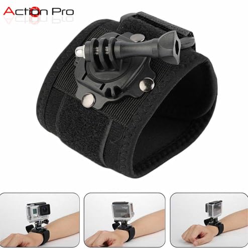 Image of Action Pro Accessories Kit Head Strap+Chest Strap+J Hook 360 Wrist Strap with Screw Compatible with GoPro-13 /12 /11 /10 /9 /8 /7 /6 /5 /4 /3+ /3 /SJCAM /Insta360 /Yi /Xiaomi /4K Eken.etc