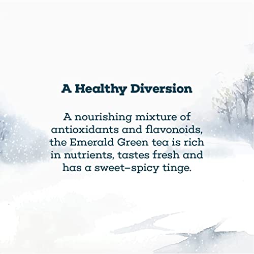 Image of Timeless Blends by The Hillcart Tales Emerald Green Tea Bags 25+5 Pieces, Premium Green Tea Leaves With Nourishing Antioxidants and Flavonoids, Refreshing Aroma & Natural Rejuvenate, 60 gms