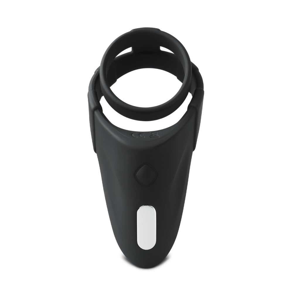 BeHorny Penis Cock and Balls Ring 10 Speeds Silicone Rechargeable with Perineum Stimulator