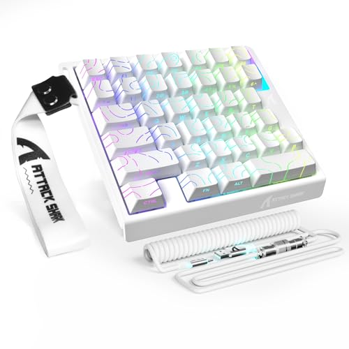 Clavier magnétique à une main avec rétroéclairage RVB et contour ergonomique