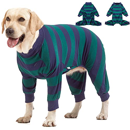 LovinPet Large Dog Pajamas Bodysuit, Cotton Blend 