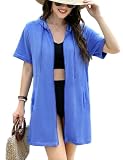 Gihuo Terry Cloth Swim Cover Up for Women Swimsuit Beach Bat...
