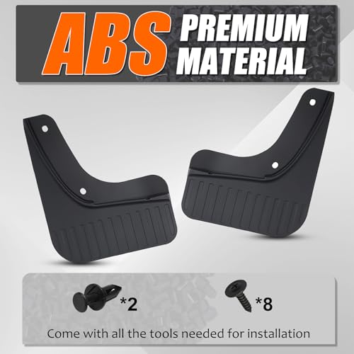 Image of Mud Flaps Splash Guards for 2020 2021 2022 2023 2024 2025 2026 Kia Telluride, Durable ABS Mud Guards, Protects Against Mud, Rocks, and Debris, 2020-2026 Kia Telluride Accessories (4PCS)