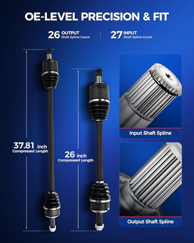 Image of KAX CV Axle Front Driver and Passenger Side for Honda Accord 2003-2007