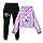 Demon Hunters Girls Cartoon Hoodie Set Kids Hooded&Pant Pullover Sweatshirt Casual Long Sleeve Suit for 3-15 Years (CA/US, Age, 5 Years, 6 Years, #2-Purple)
