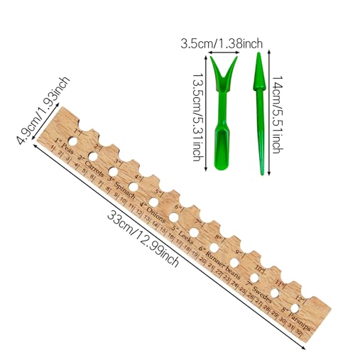 Regla medidora para siembra con herramienta de espaciado miniatura 6