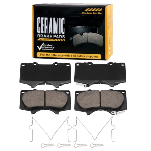 Image of D976 Front Ceramic Brake Pads Fit For Toyota Tacoma 2005-2023,4Runner 2003-2023,FJ Cruiser 2007-2014,Sequoia 2001-2007,For Lexus GX460 2010-2023,GX470 2003-2009
