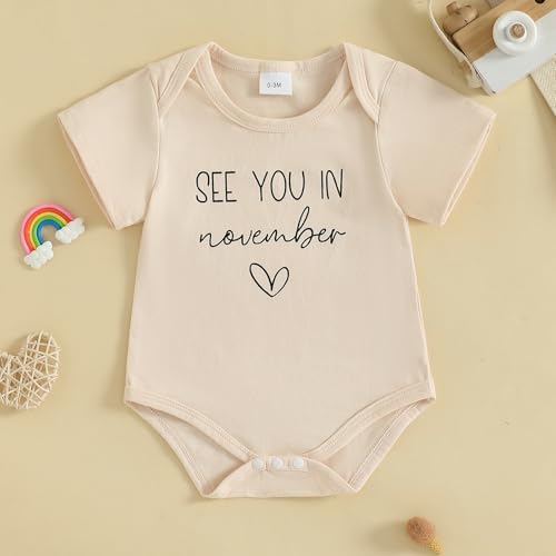 Image of woshilaocai Baby Announcement Bodysuit Pregnancy Reveal for Family | Pregnancy Reveal Ideas&New Baby Surprise for Grandparents, Husband, Aunt, Uncle, Gender Natural Romper, Funny Announcement