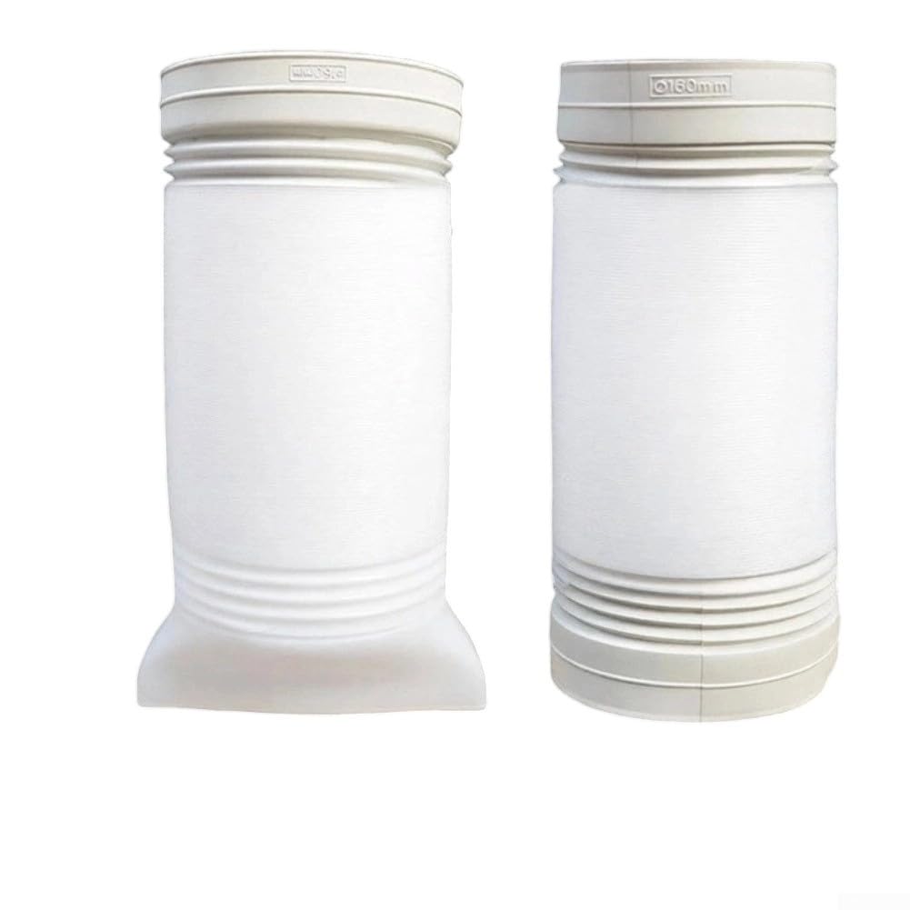 Flexible Air Ducting 160mm x 150cm PVC Exhaust Hose for AC Units Dryer Vent