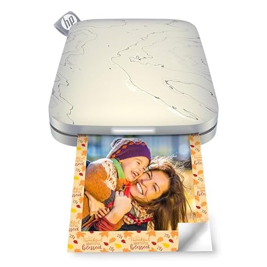HP Sprocket Portable 2x3" Instant Color Photo Printer (Luna Pearl) Print Pictures on Zink Sticky-Backed Paper from your iOS & Android Device.
