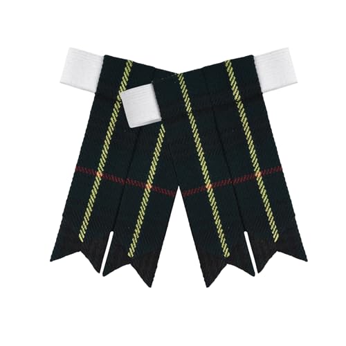 Image of Scottish Tartan Kilt Flashes with Elastic Adjusters