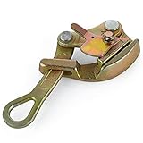 Sanbege 2T Wire Grip, Cable Gripper Puller, Steel Rope Jaw Pulling Tool for Zip Line, Barbwire, Dock Cable, Rope (5/32 Inch to 7/8 Inch)