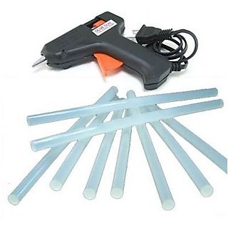 Geetanjali Decor Plastic 40 W Hot Melt Standard Temperature Corded Glue Gun (200 mm, Black)