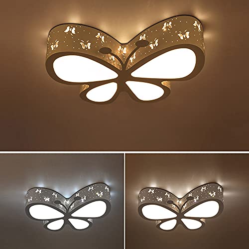 Yiyibyus Modern Led Acrylic Ceiling Light Bedroom Lamp Decor,Children'S Room Ceiling Light Bedroom Lamp Led Creative Butterfly Lighting Nursery Girls Princess Room Lighting 50 X 40 X 10 Cm 48W  thumb #4