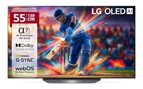 Image of LG 139 cm (55 inches) OLED B2 AI Series 4K Ultra HD (3840 x 2160) Smart webOS OLED TV 55B2PSA (Black)