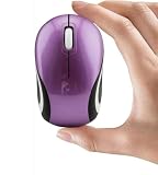 Wireless Mouse Mini Small Cute Pocket Portable Compact Travel USB Tiny Optical Little Mice 3 Buttons 1000 DPI Cordless Mouse for PC Laptop Computer MacBook Kids Girl Boy Women Small Hands Gift(Purple)