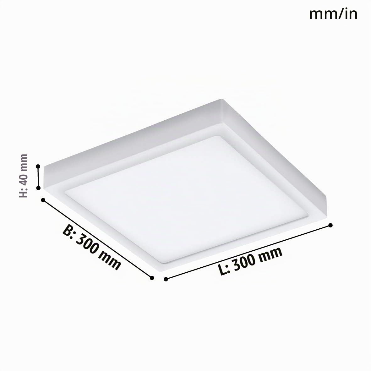 EGLO Connect LED Außen-Deckenlampe Argolis-C Smart | Home Außenleuchte für Wand und Decke, Deckenleuchte aus Alu und Kunststoff, dimmbar, Weißtöne einstellbar, IP44, 30 x 30 cm