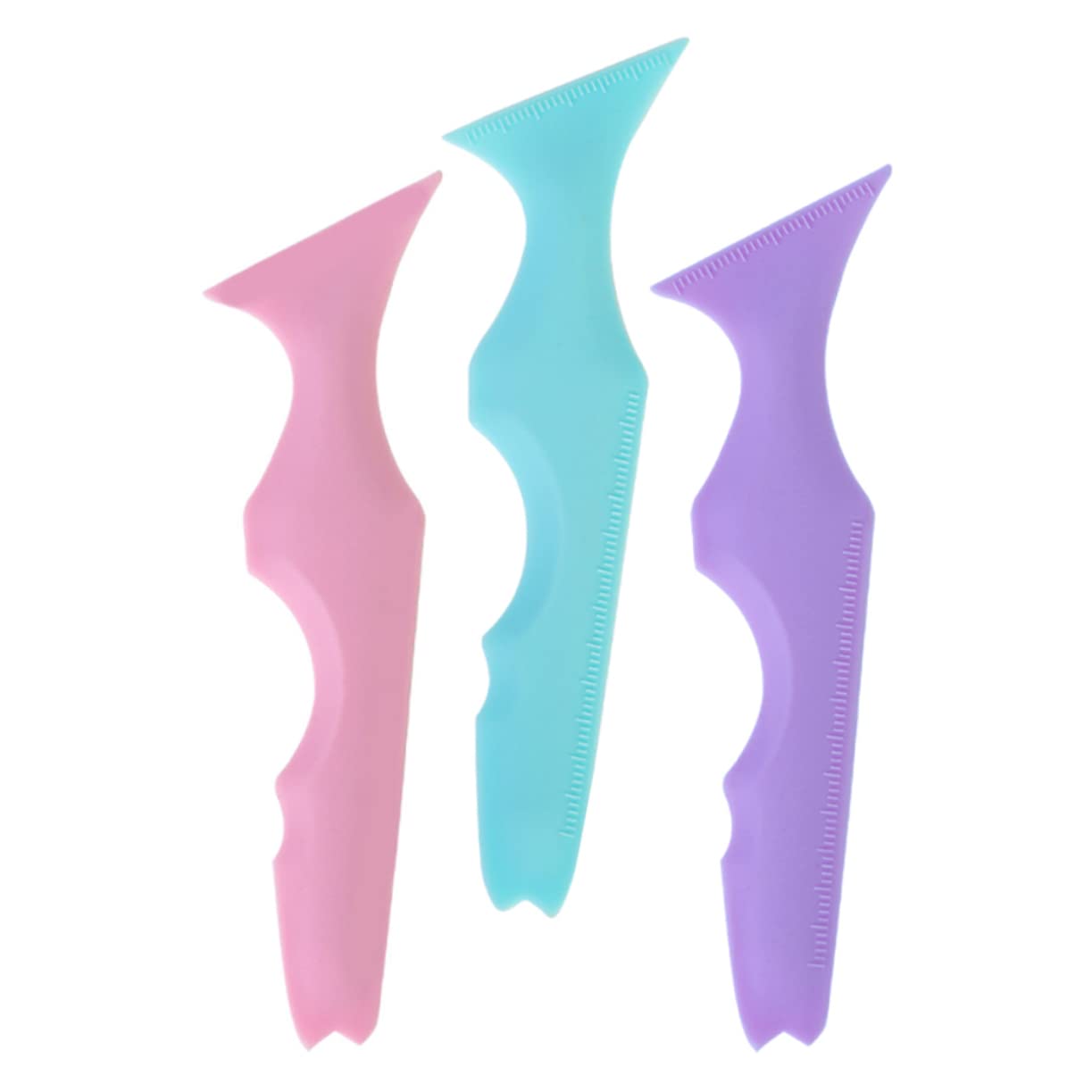 minkissy 5 Set Di Stencil Per Sopracciglia in Silicone Applicatore Per Eyeliner Strumento Per Il Trucco Ombretto Ragazza Forniture Aiuto Per Il Trucco 3 Pezzi*5
