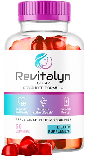 Revitalyn Apple Cider Vinegar Gummies - Revitalyn Gummies Daily Formula for Skin Health All Natural Renewal Revitalin AppleCider Gummys Premium Advanced Formula for Women 60 Gummies for 1 Month
