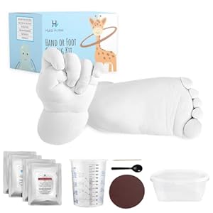 Hula Home Baby Keepsake Hands Casting Kit | Plaster Hand Molding Kit for Infant Hand & Foot Mold | Hand Mold Sculpture…